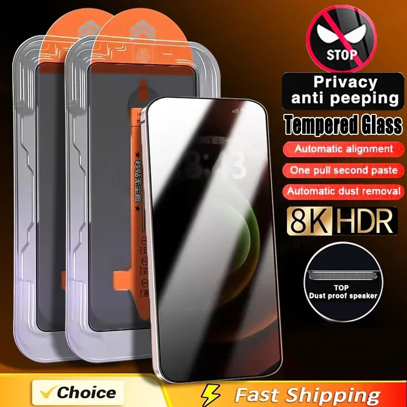 Oppo Reno 12 - 3PCS Privacy Anti-Spy Temper Glass Film