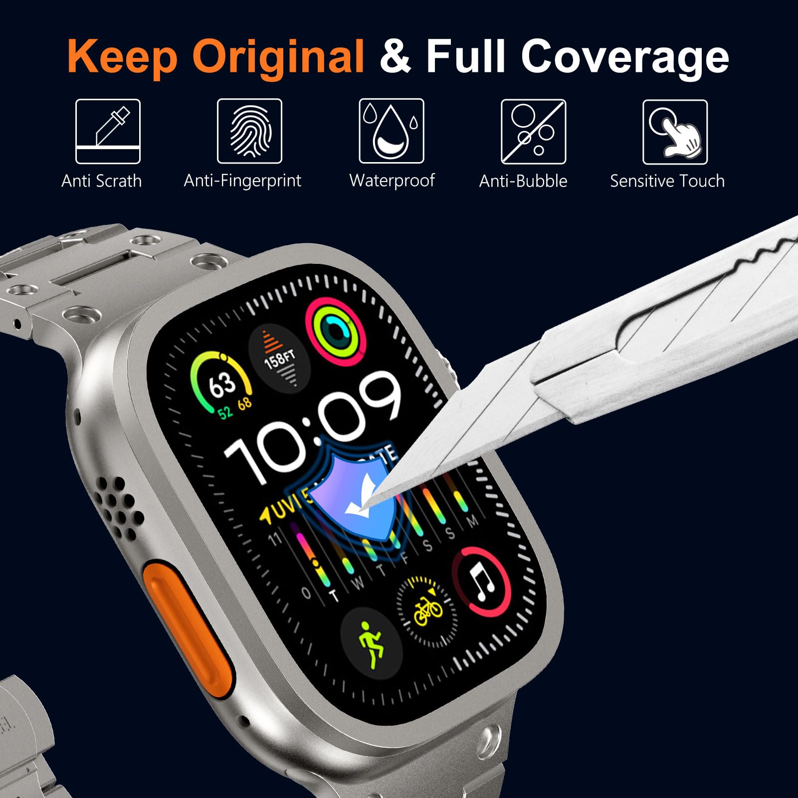 Tempered Glass for Apple Watch - đánh giá và giá Smartwatch Screen Film