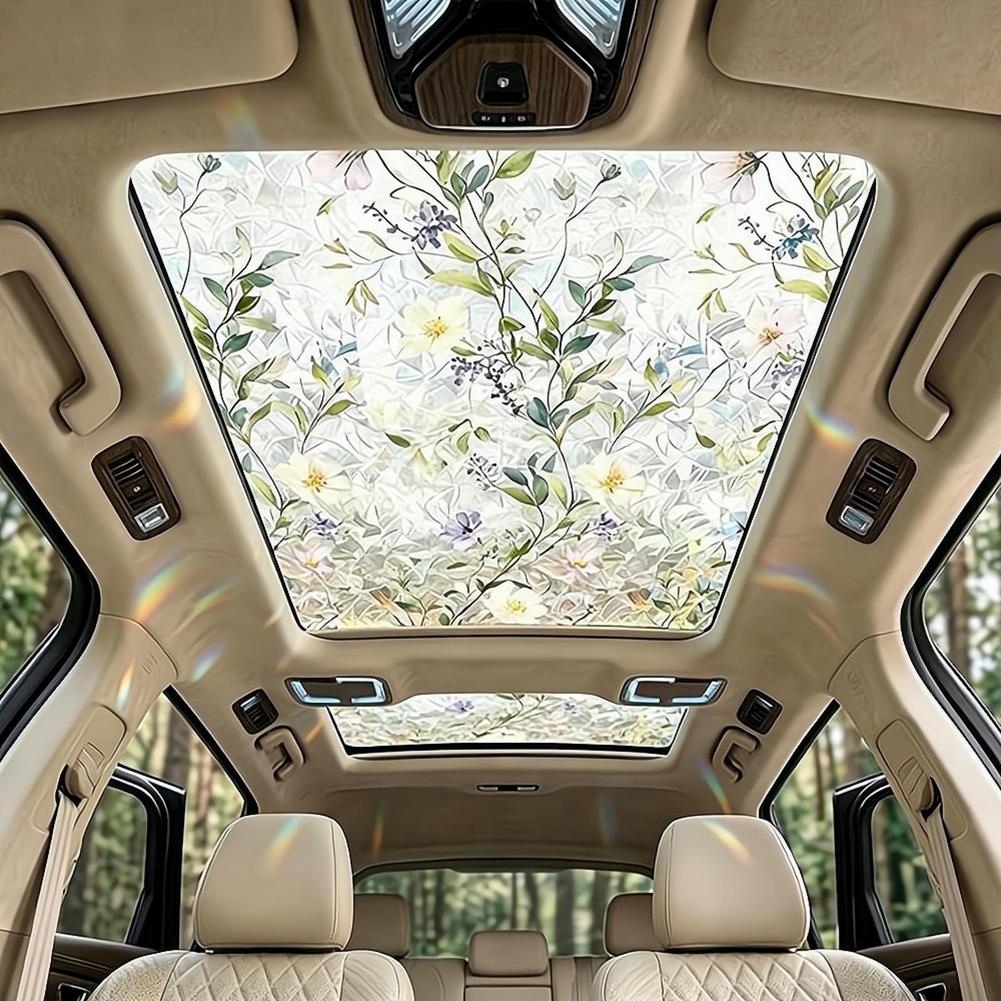 Floral Stained Glass Car Sunro - đánh giá và giá Glass Protector Auto