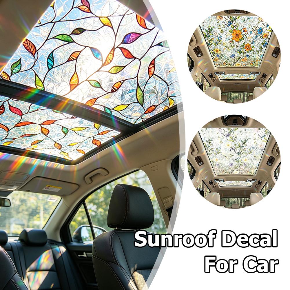 Floral Stained Glass Car Sunro - đánh giá và giá Glass Protector Auto