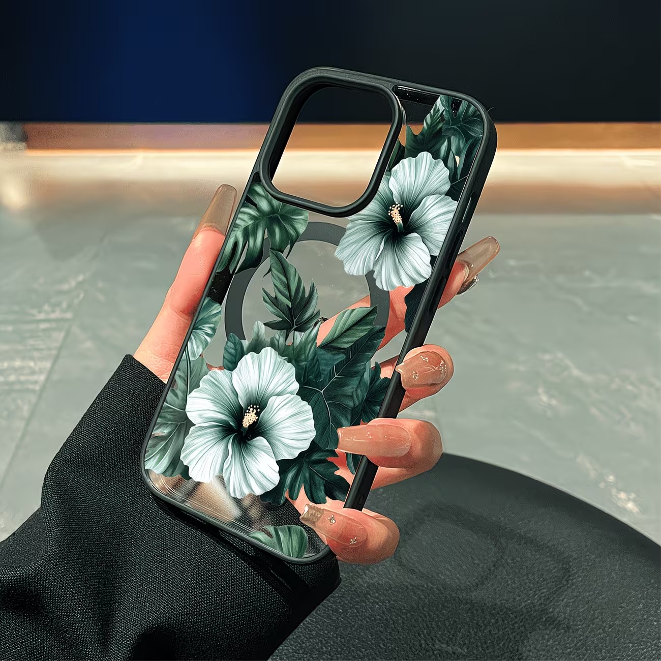 Green Floral Print Phone Case  - đánh giá và giá Apple Iphone 16