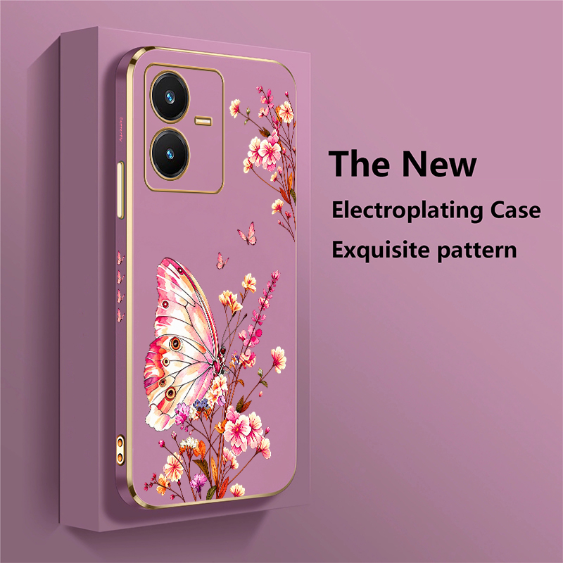 Butterfly Painted Case For Viv - đánh giá và giá Vivo V40